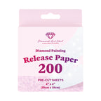 200 Sheets Double-Sided Diamond Painting Release Paper Squares