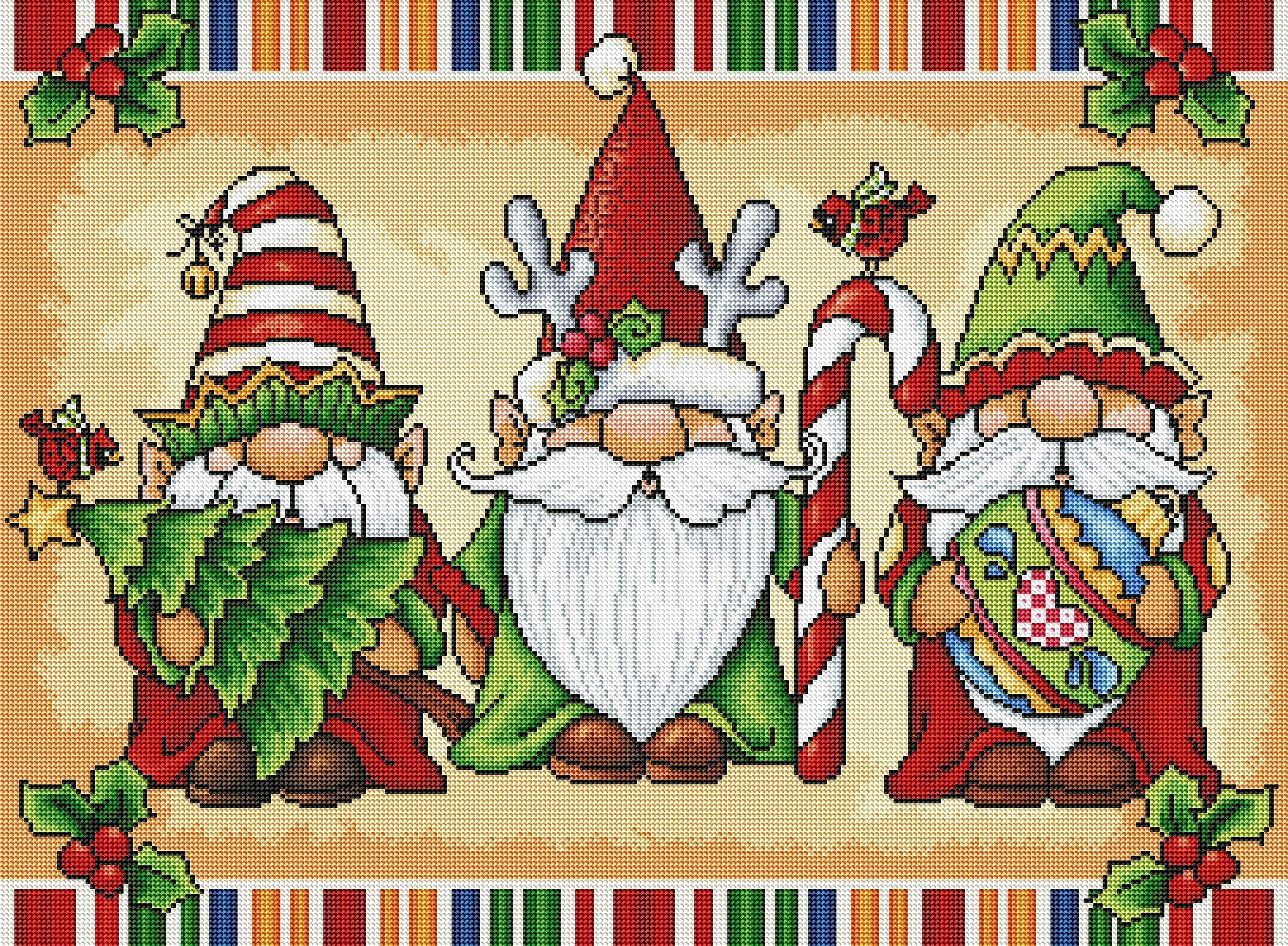 Christmas Gnome Trio