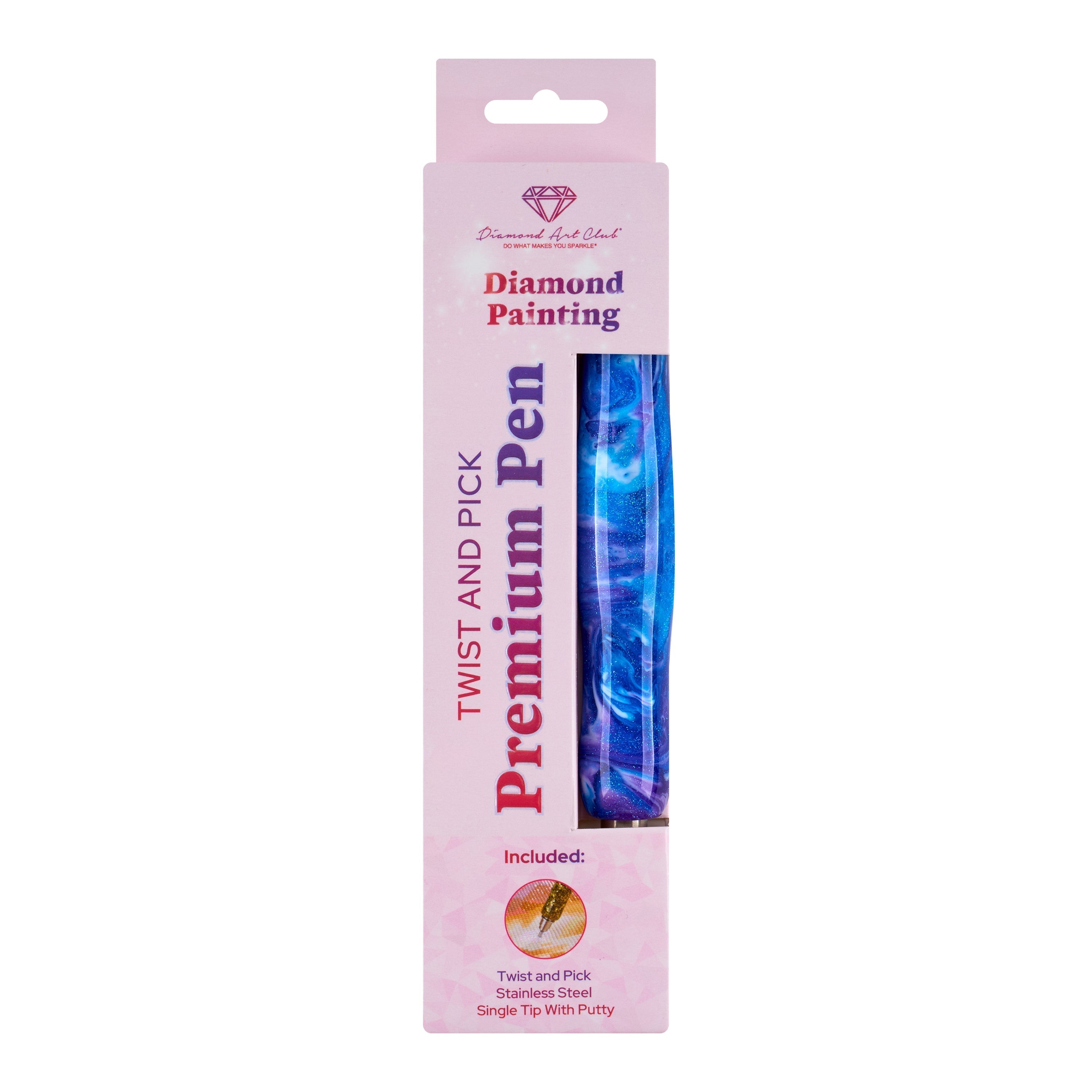 Twist And Pick Premium Pen - Cyan Calypso Swirl
