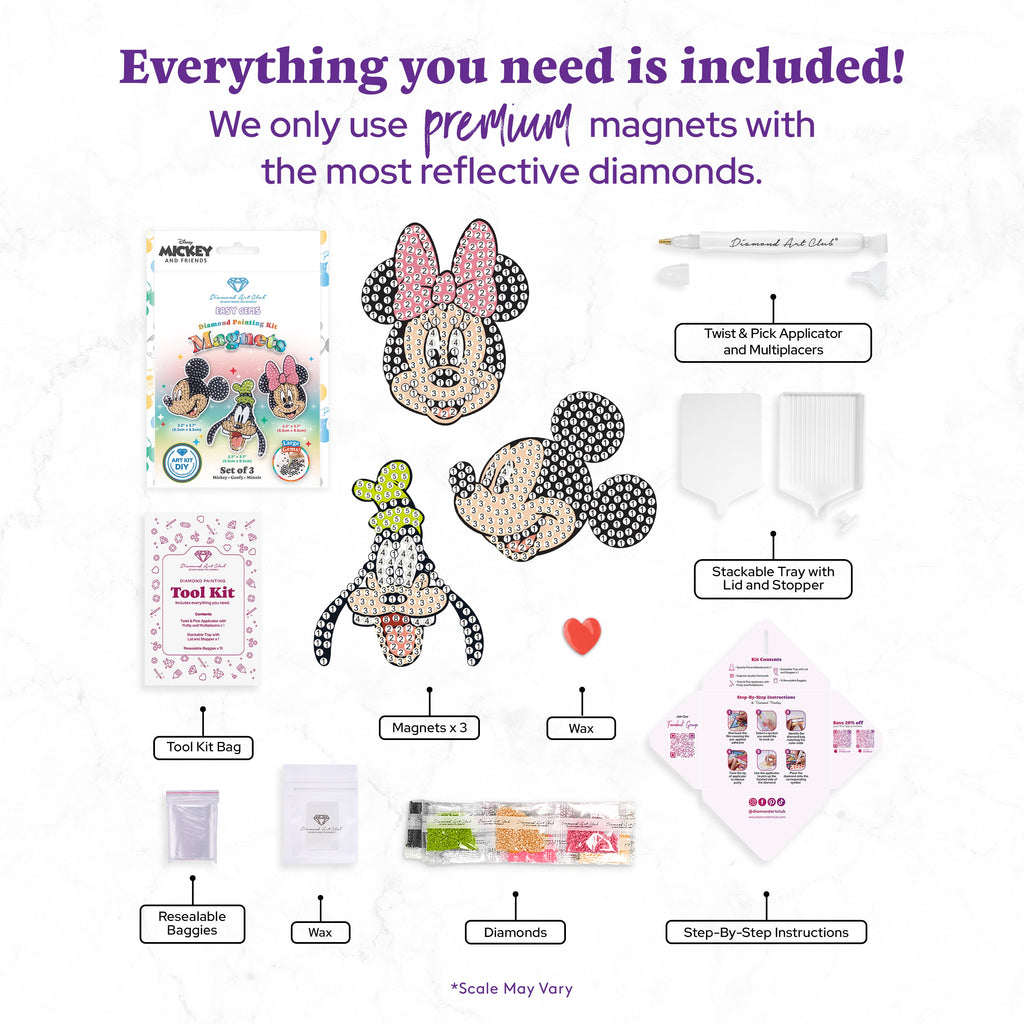 Easy Gem™ Magnets - Mickey and Friends™ (Set of 3)