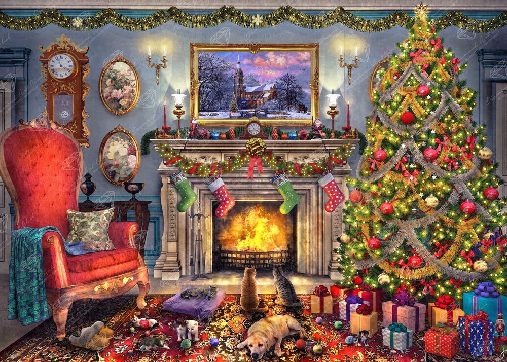 Festive Fireplace N8