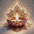 Festive Glow: Diwali Candlelight