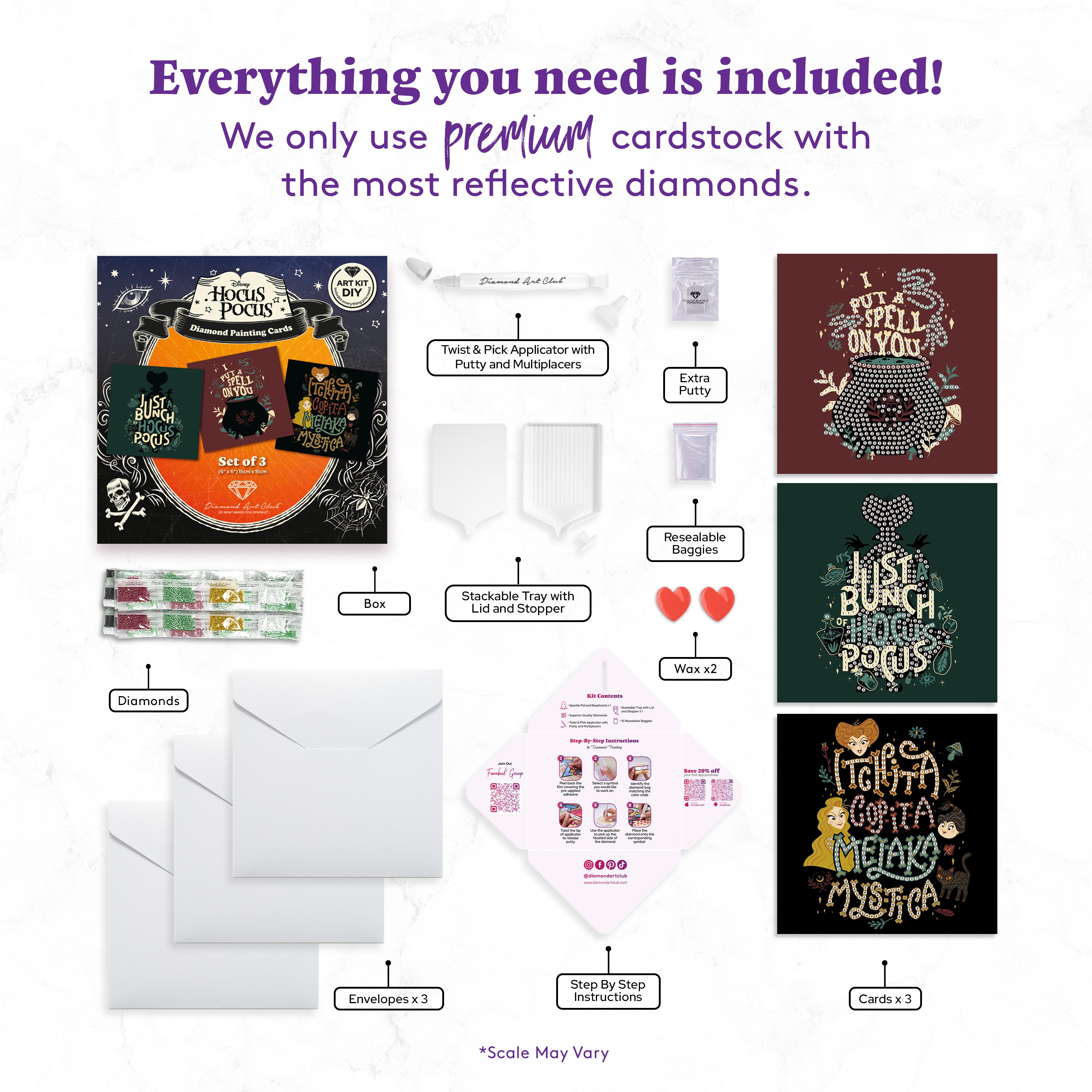 Hocus Pocus™ DIY Cards (Set of 3)