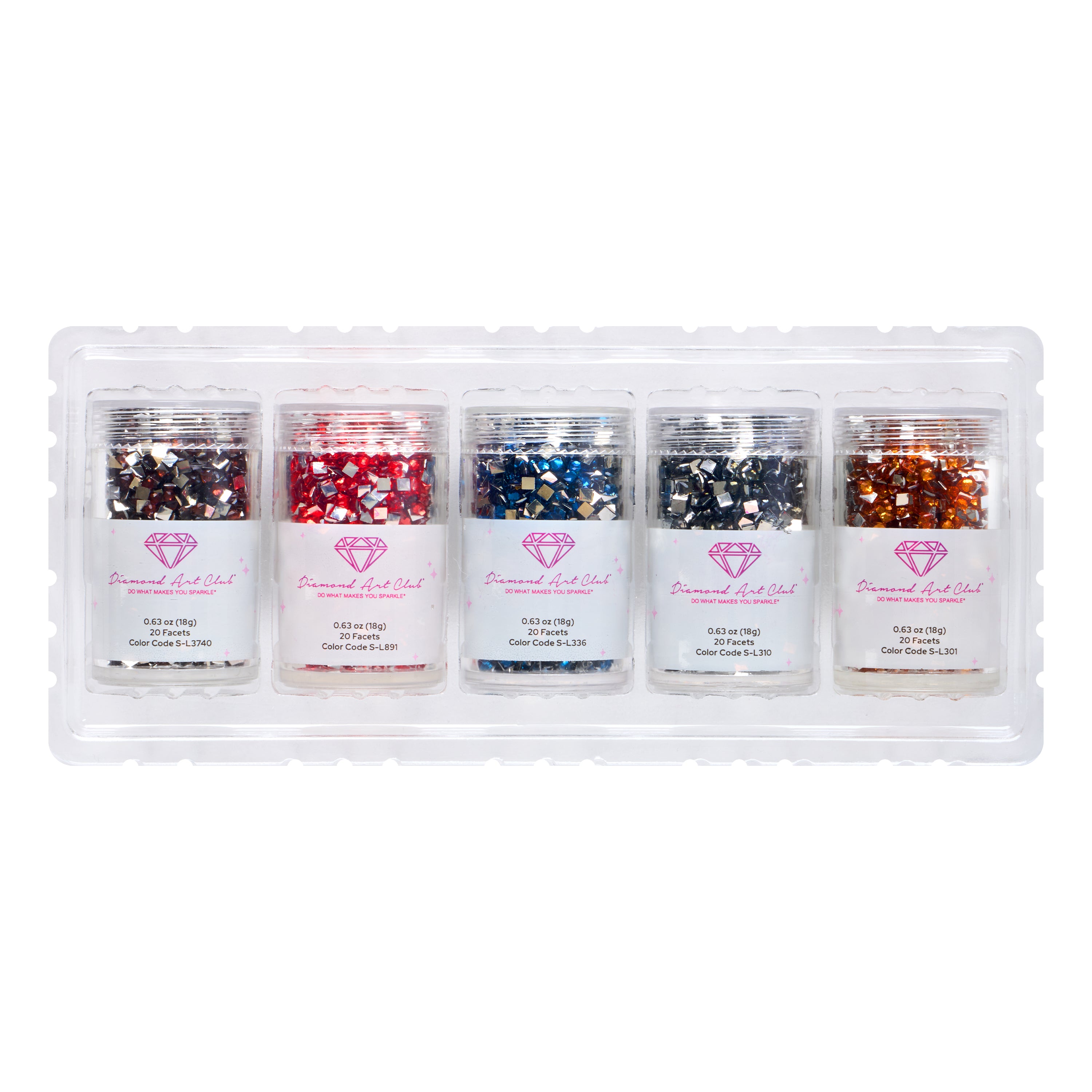 Iridescent - Jewel Tones Square  (Set of 5)