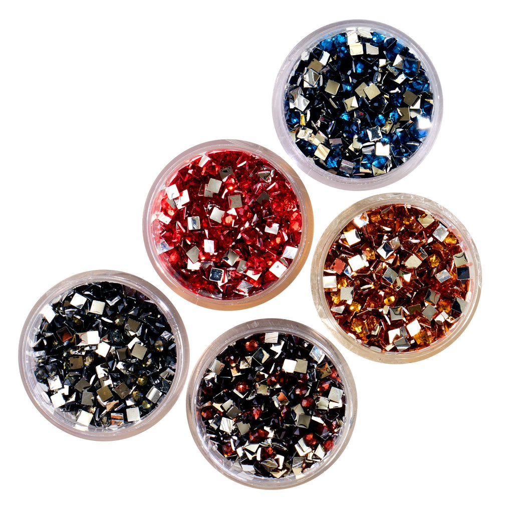 Iridescent - Jewel Tones Square  (Set of 5)