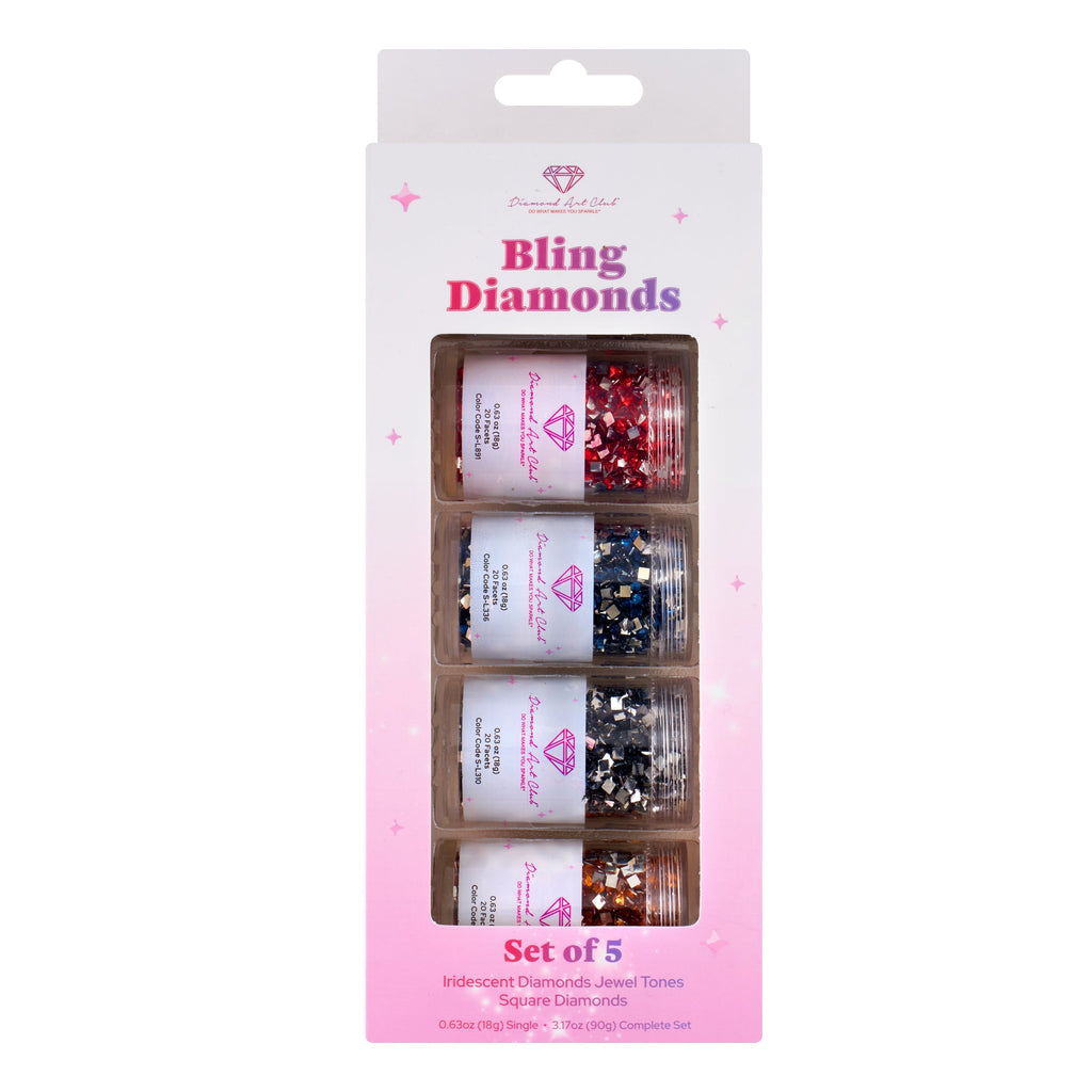 Iridescent - Jewel Tones Square  (Set of 5)