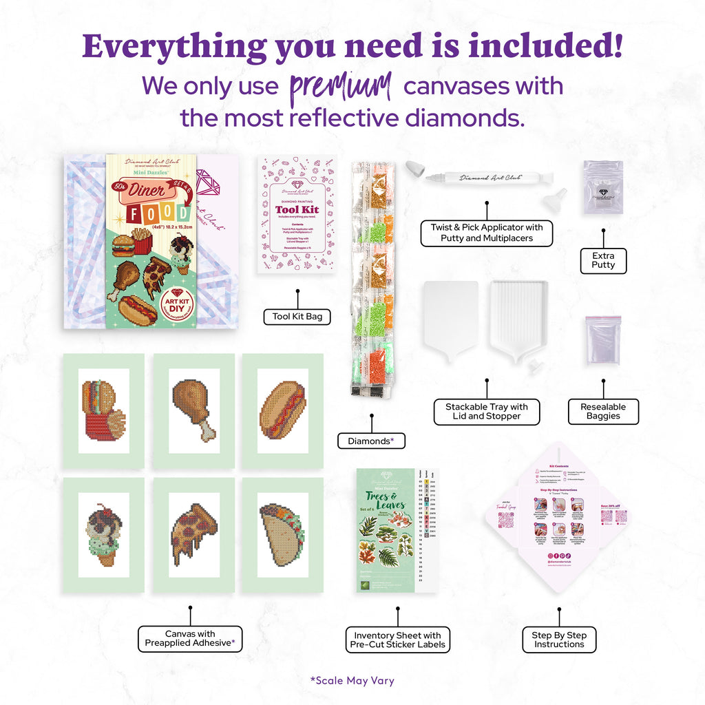 Mini Dazzles™ - 50s Diner Food