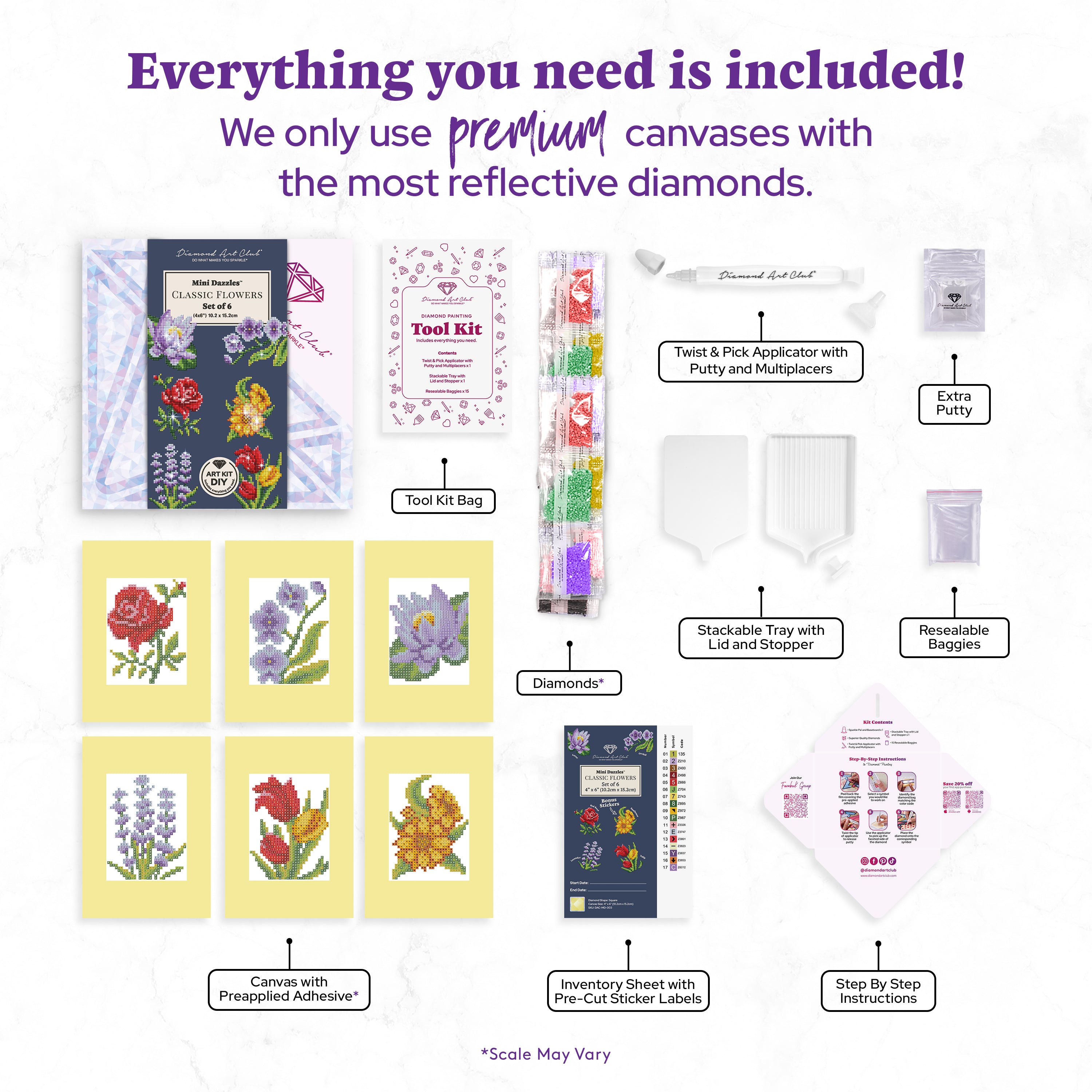 Mini Dazzles™ - Classic Flowers
