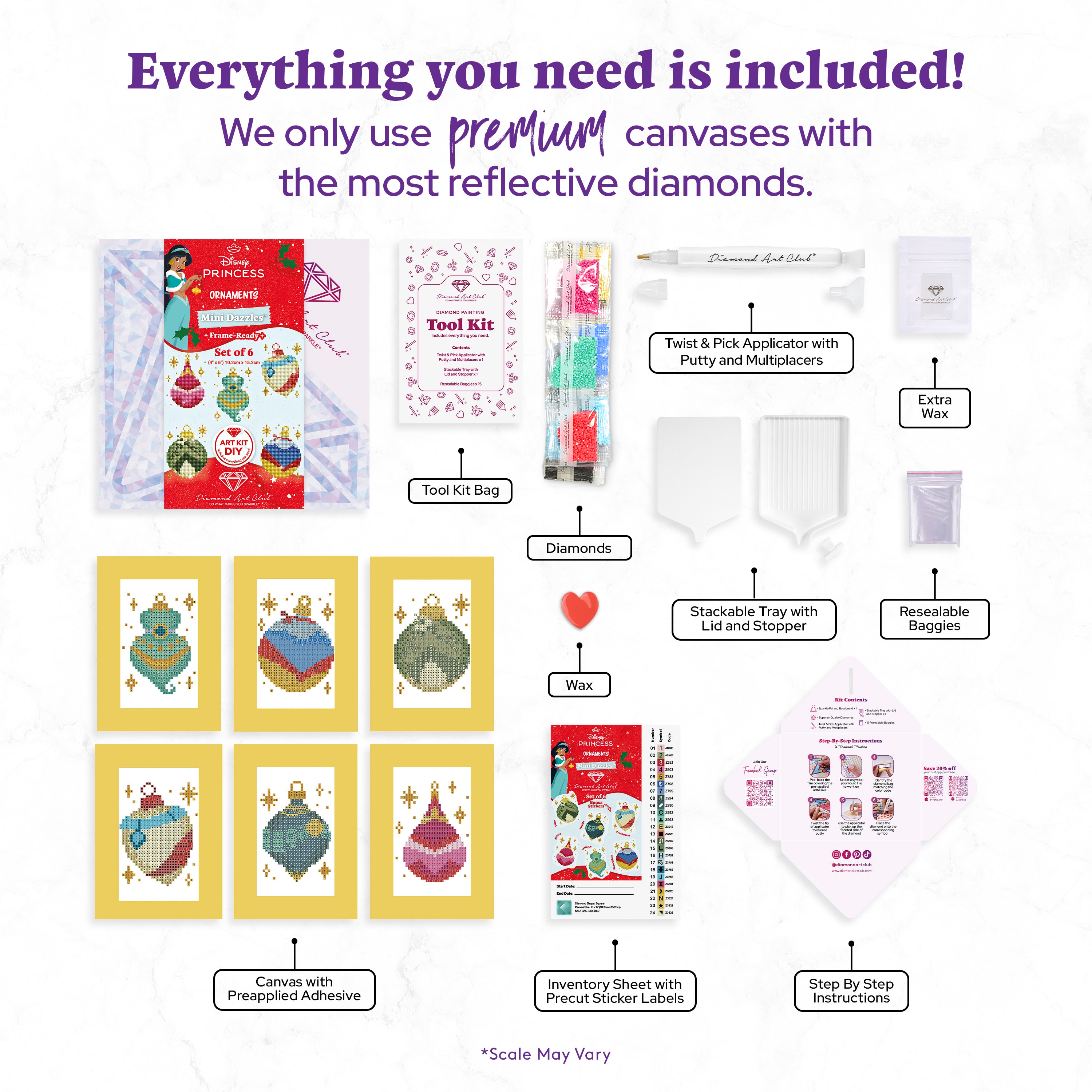 Mini Dazzles™ - Disney Princess™ Ornaments