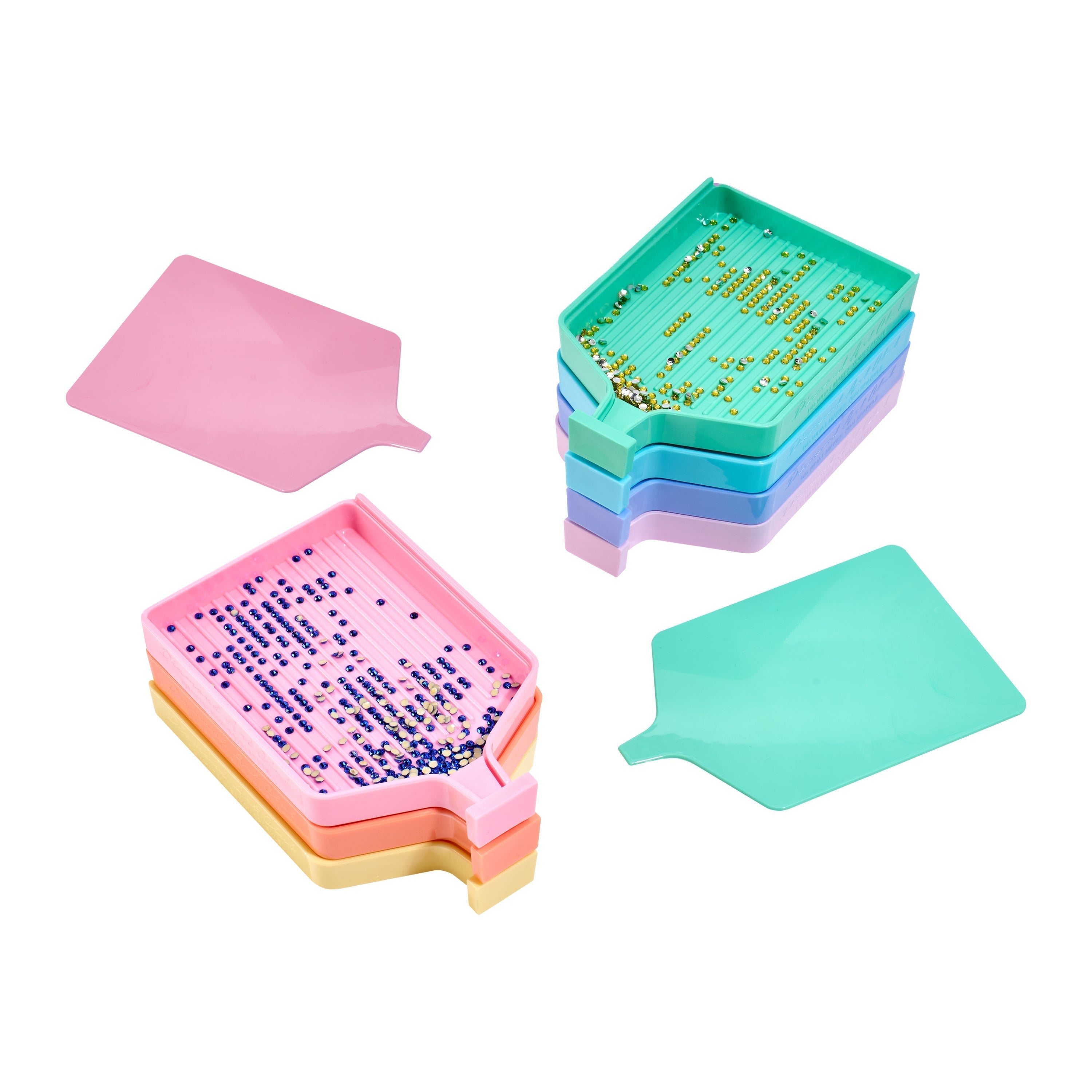 Pastel Rainbow Trays - Large (Set of 7)