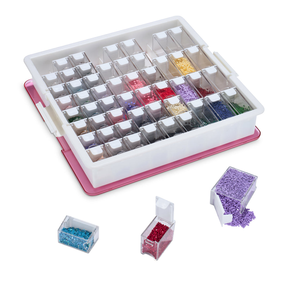 Premium 54-Container Diamond Storage Organizer Y4