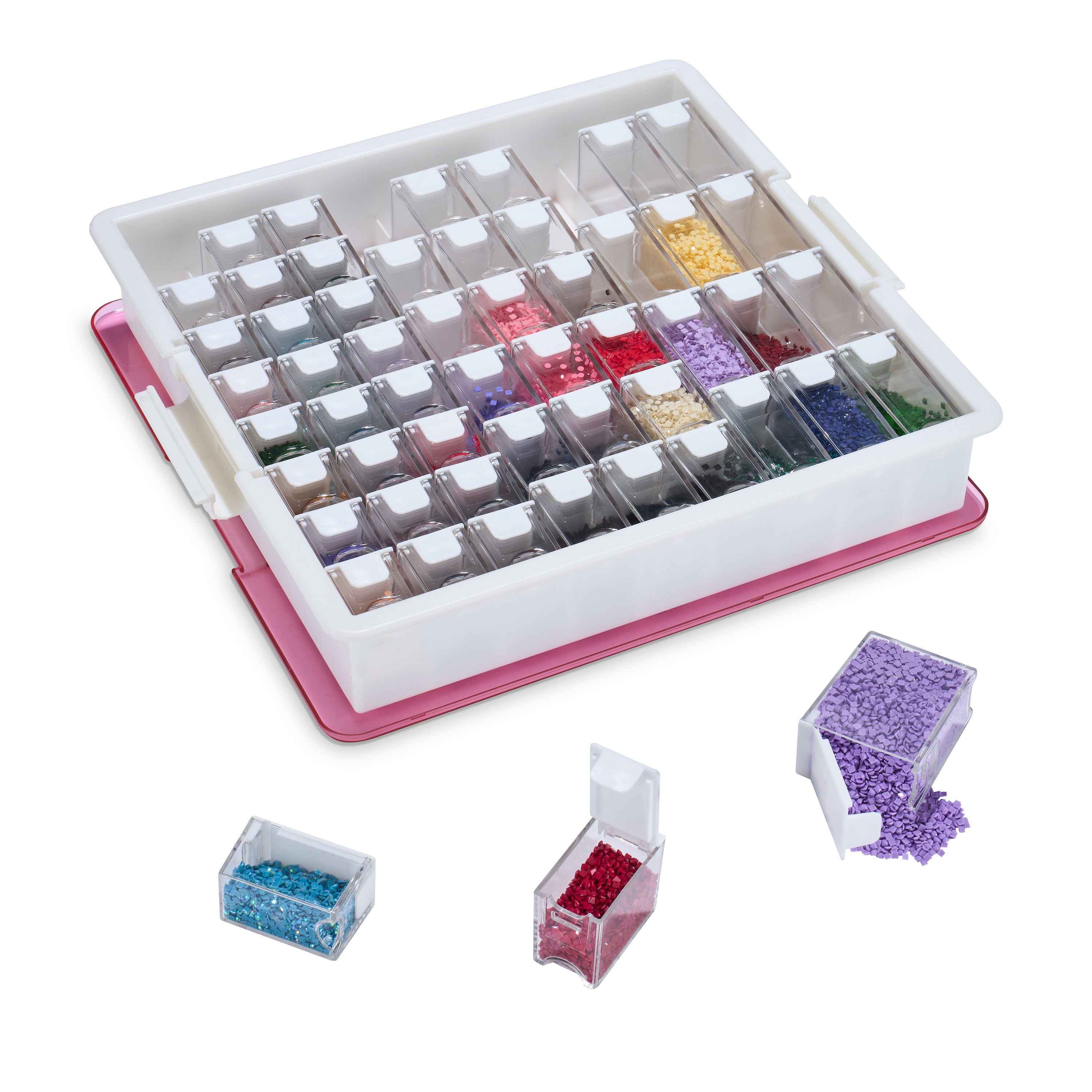 Premium 54-Container Diamond Storage Organizer