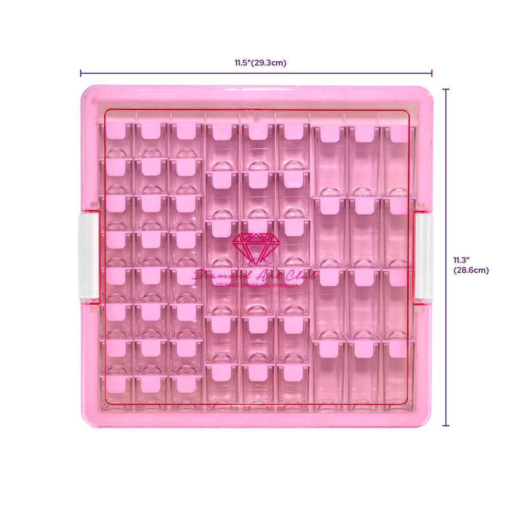 Premium 54-Container Diamond Storage Organizer