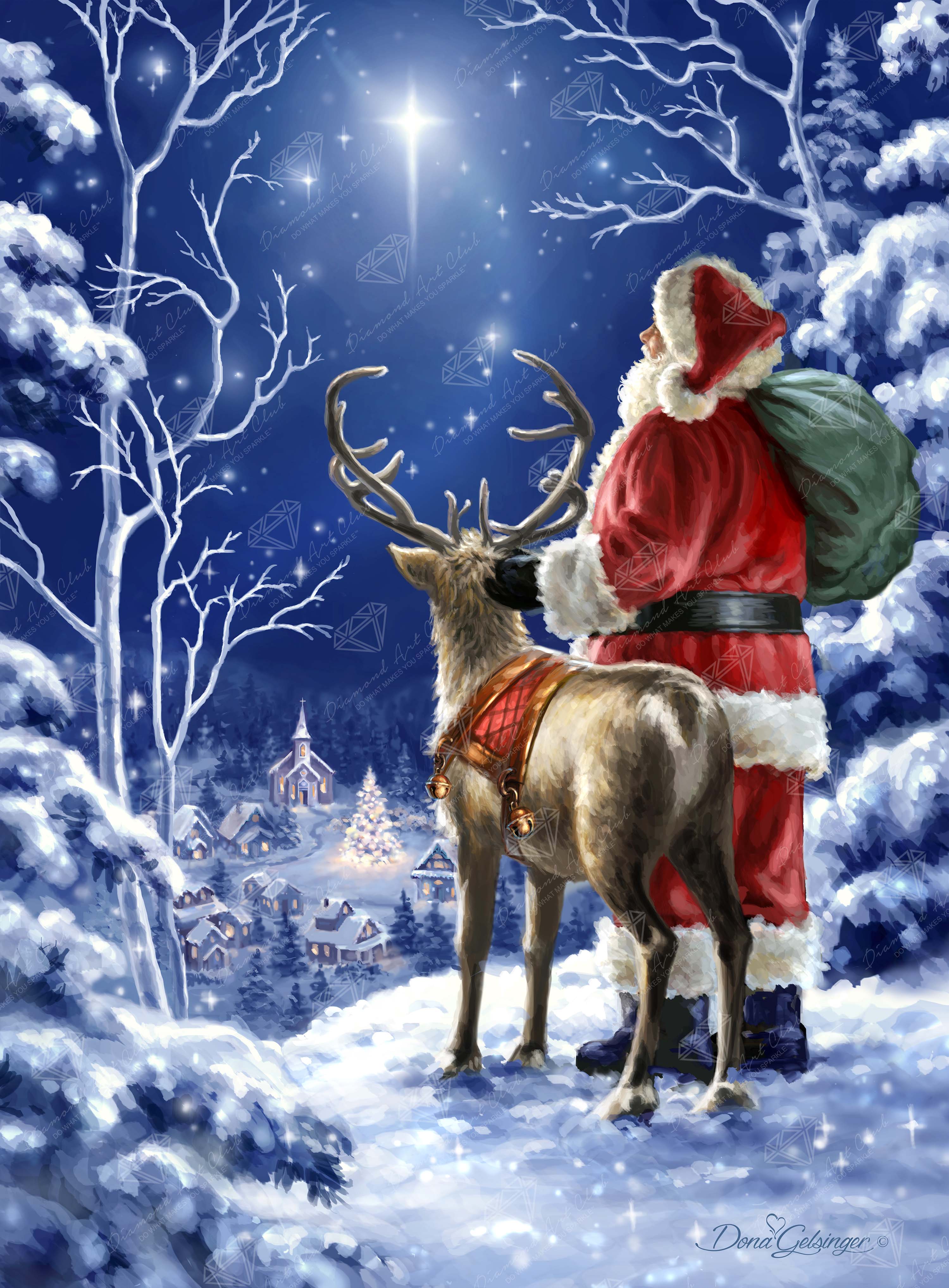 Starry Night Santa