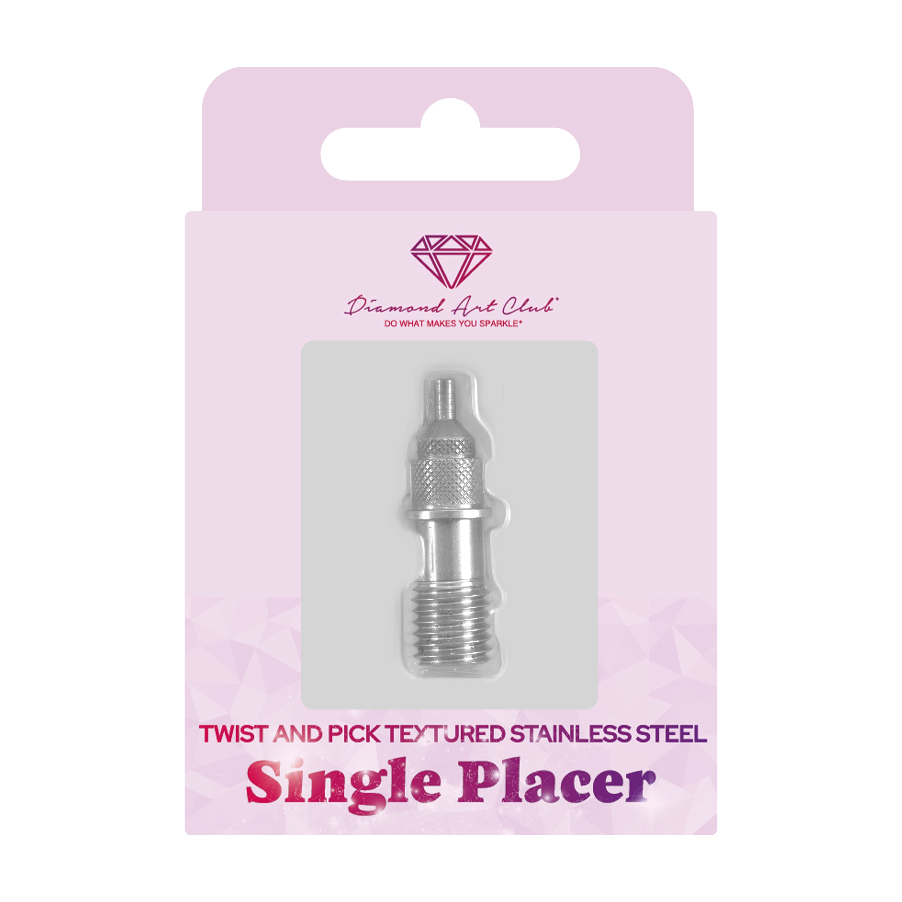 Textured Stainless Steel Single Placer Tip for Twist and Pick Premium Pens