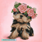 Yorkie & Roses